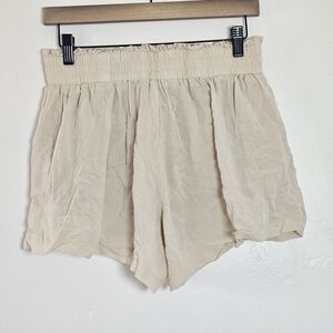 NWOT High Waist Cream Women's Shorts